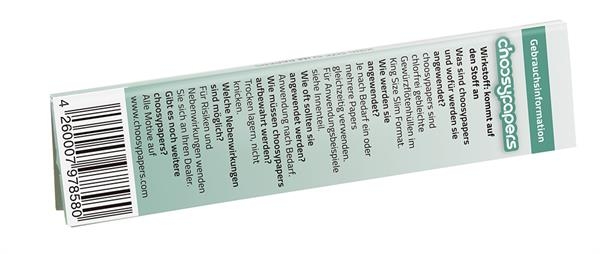 Choosypapers King Size Slim Zigarettenpapier Anti-Depressiva